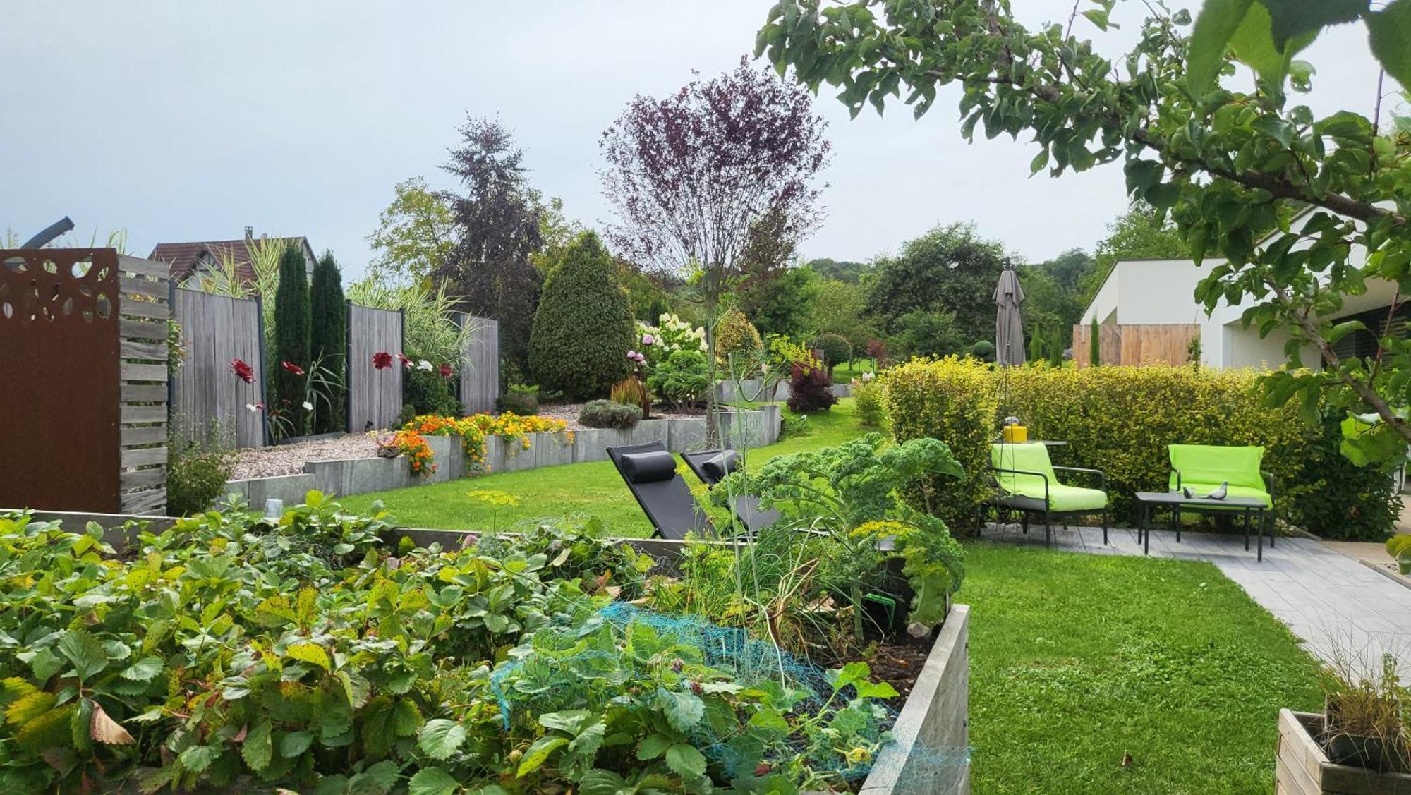 Le Jardin Des Pies Bed & Breakfast Manspach ภายนอก รูปภาพ